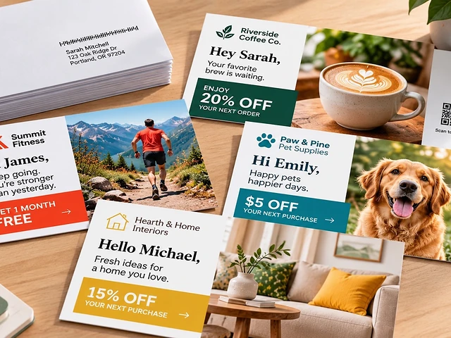 Personalized direct mail pieces created using variable data printing